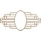 Ekena Millwork Elizabeth Wood Fretwork Pierced Medallion, 24"W x 12"H x 6 5/8"IW x 11 3/8"IH x 1/4"T, Red Oak CMWP24X12X0250EBRO - alternate 1